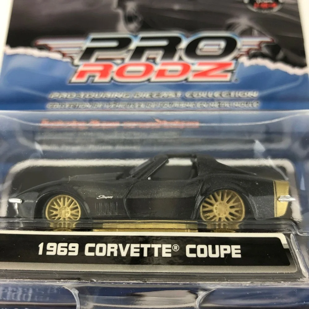 Maisto Pro RodZ 1969 '69 Chevrolet Chevy‎ Corvette Coupe Car Black Die Cast 1/64